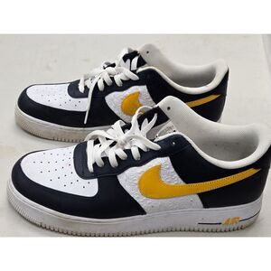Nike Air Force 1 Low Premium – Black/White/Yellow – Size 13
